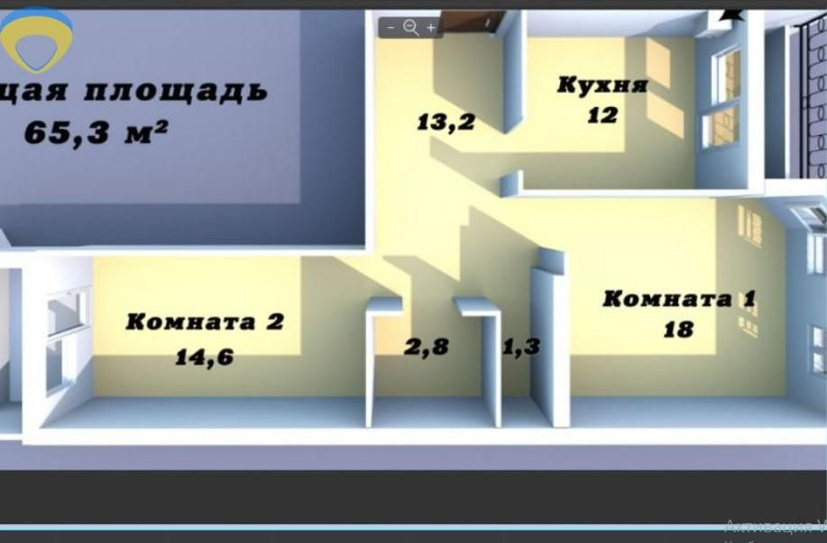 2комн. в кирпичном доме на Вильямса , АГВ (SF-2-630-678) Одеса - зображення 3