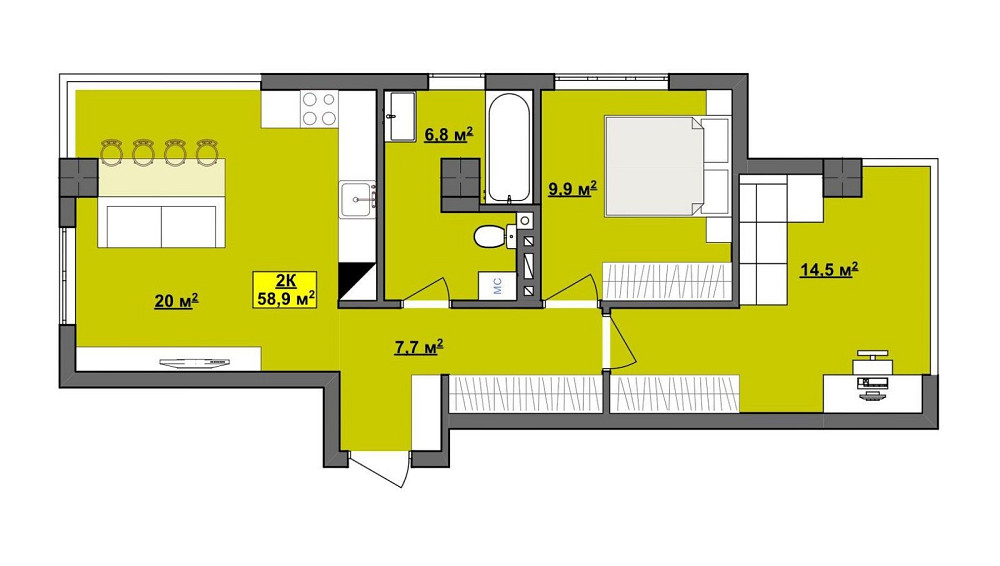 Продаж 2к квартири у центрі міста Ивано-Франковск - изображение 2