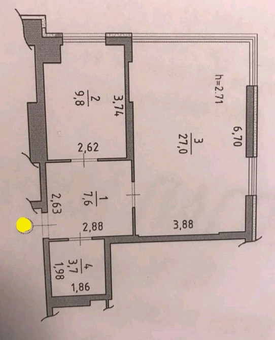 2к. ЖК" ПАНОРАМА" ЦЕНТР! міста! АВТ.оп!Теплі підлоги! 49500уо! Луцк - изображение 3