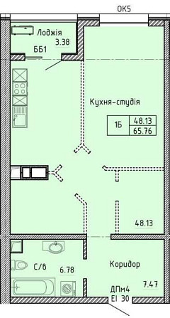 ПАНОРАМА МОРЯ! ЖК " Олимпийский" 1-ком квартира(66м2) Срочнооо!! Одеса - зображення 3