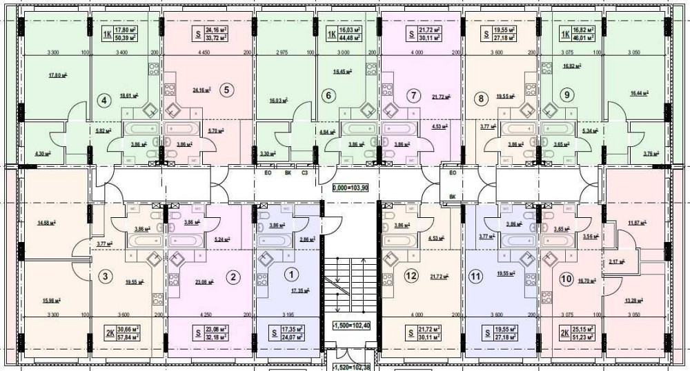 Квартира біля Парку Партизанської Слави метро поруч 52.3 м2 Киев - изображение 3
