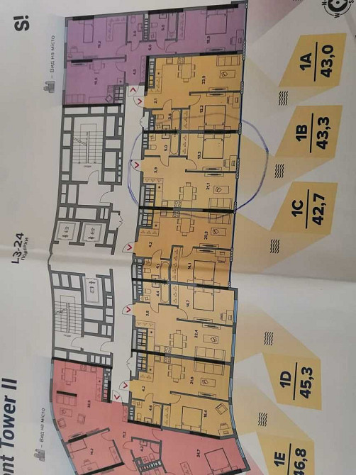 ЖК Салют новобудова. 2-й буд. Однокімнатна 43,3 м2. Центр, М Либідська Киев - изображение 1