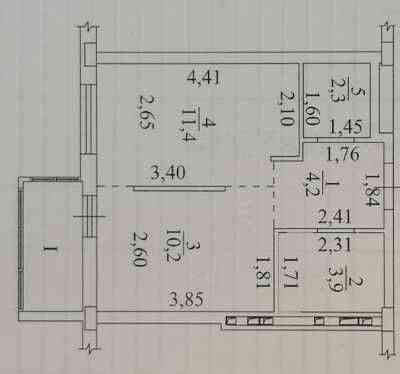 1-комн. Квартира 35 м.кв.  в 5-ти мин от ЦЕНТРА Одеса