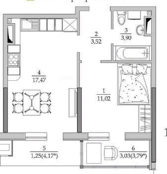 Внимание! 1- но комнатная квартира - 45 м - 33 300 у.е.!! Парк. Море. Odesa - photo 4