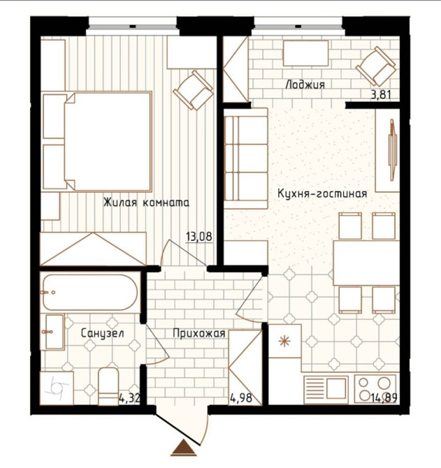 Однокімнатна квартира 41м2 ЖК Нова Англія! Лінкольн Київ - зображення 2