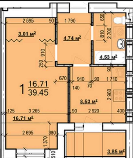Лучшая цена ЖК Мира 3 Дом сдан Продам большую 1К квартиру 40м2 GT Харьков - изображение 2