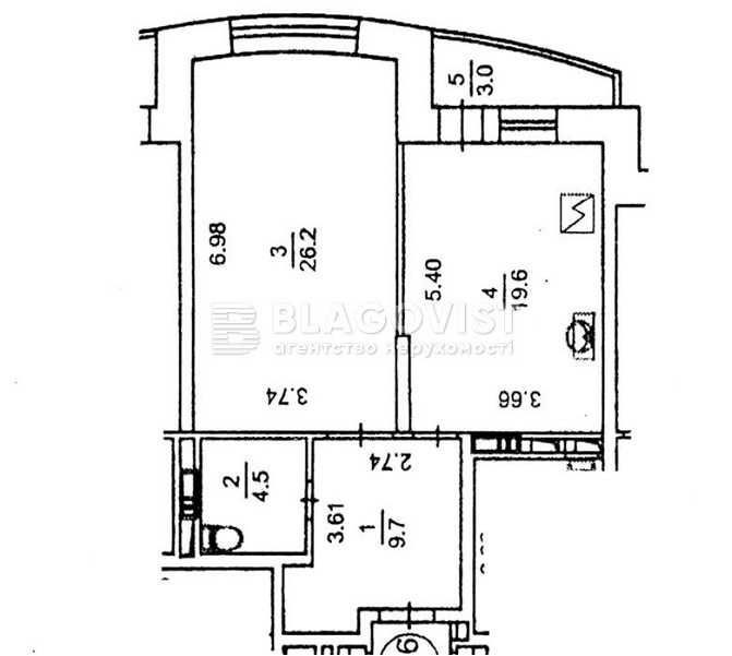 1-к квартира в ЖК Голосіїво! Голосіївська, 13 Київ - зображення 2
