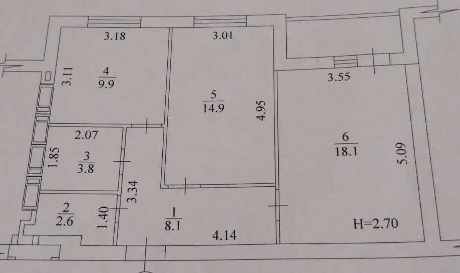 Продам 2 кімн. квартиру під чистове оздоблення ЖК Гідропарк РА Харьков - изображение 7