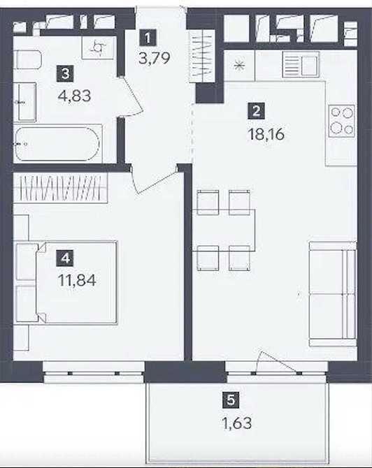 Продаж 1 кімнатної квартири по вул. В.Великого ЖК WABI Львів - зображення 6