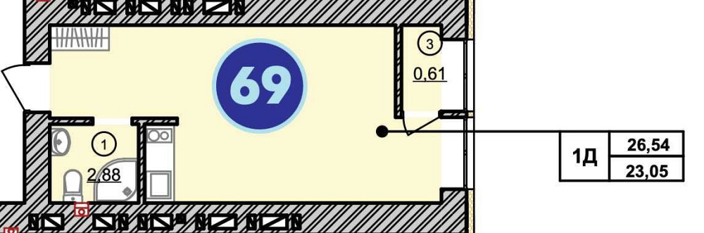 Продаж квартири за 25200. Є розстрочка на 12 місяців. ЖК Атмосфера Вишневе - зображення 6
