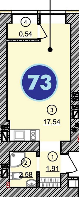 Продам смарт квартиру, студію, центр Вишневе Вишневое - изображение 2