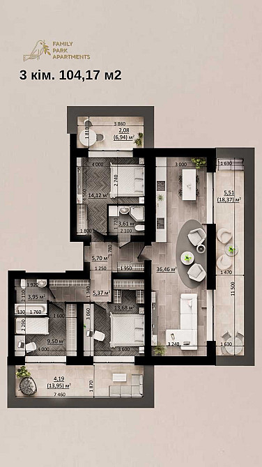 Стильна квартира з власною зоною барбекю|Центр Бучі,  "АВЕНІР ПЛАЗА" Буча - зображення 3