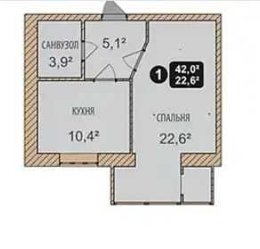 1к квартира в новобудові на етапі здачі! Продаж по переуступці. Хмельницкий - изображение 3