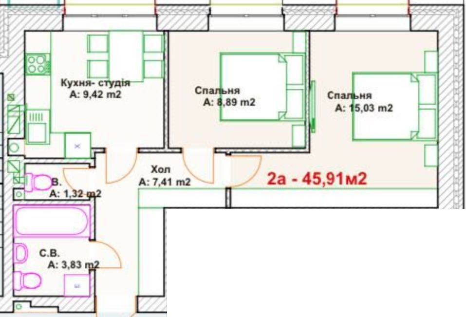 20750$ перший внесок на повноцінну 2к квартиру з газом Ирпень - изображение 3