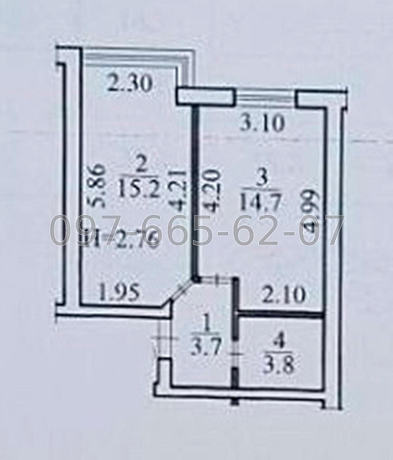Без% 1к 37м² ЖК Club House м Іподром м Теремки Київ - зображення 7