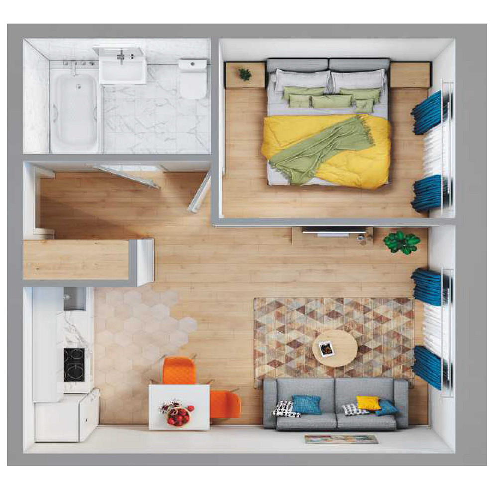 Продам СВОЮ однокімнатну квартиру у сданному ЖК "Віа Рома" ЖК Via Roma Одесса - изображение 4