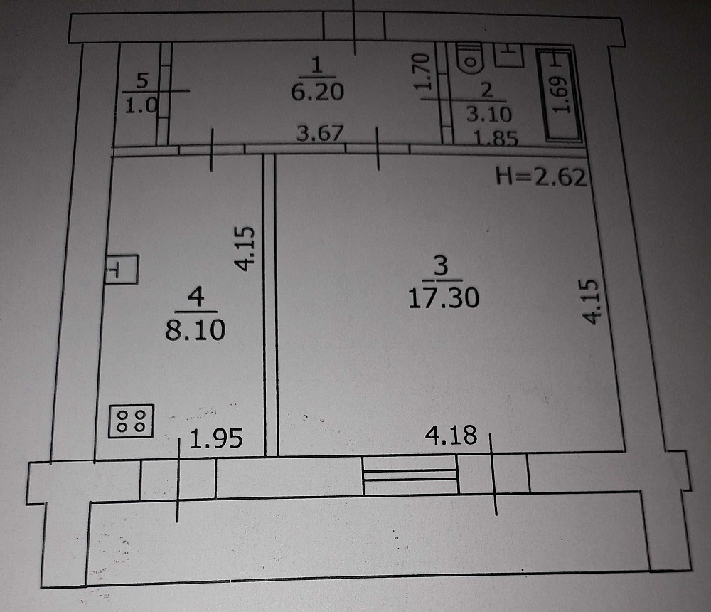 Однокімнатна квартира в Краматорську вул. Паркова Ціна - 8000$ Краматорск - изображение 1
