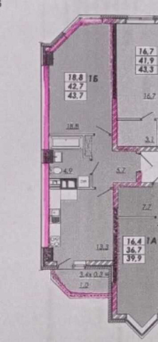 Реал Парк. Дом сдан. 44 м. 3 этаж. Одеса - зображення 1
