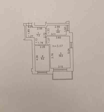 ПРодаж! 1К Цоколь ЖК Спарта, 37.7м2 Ирпень