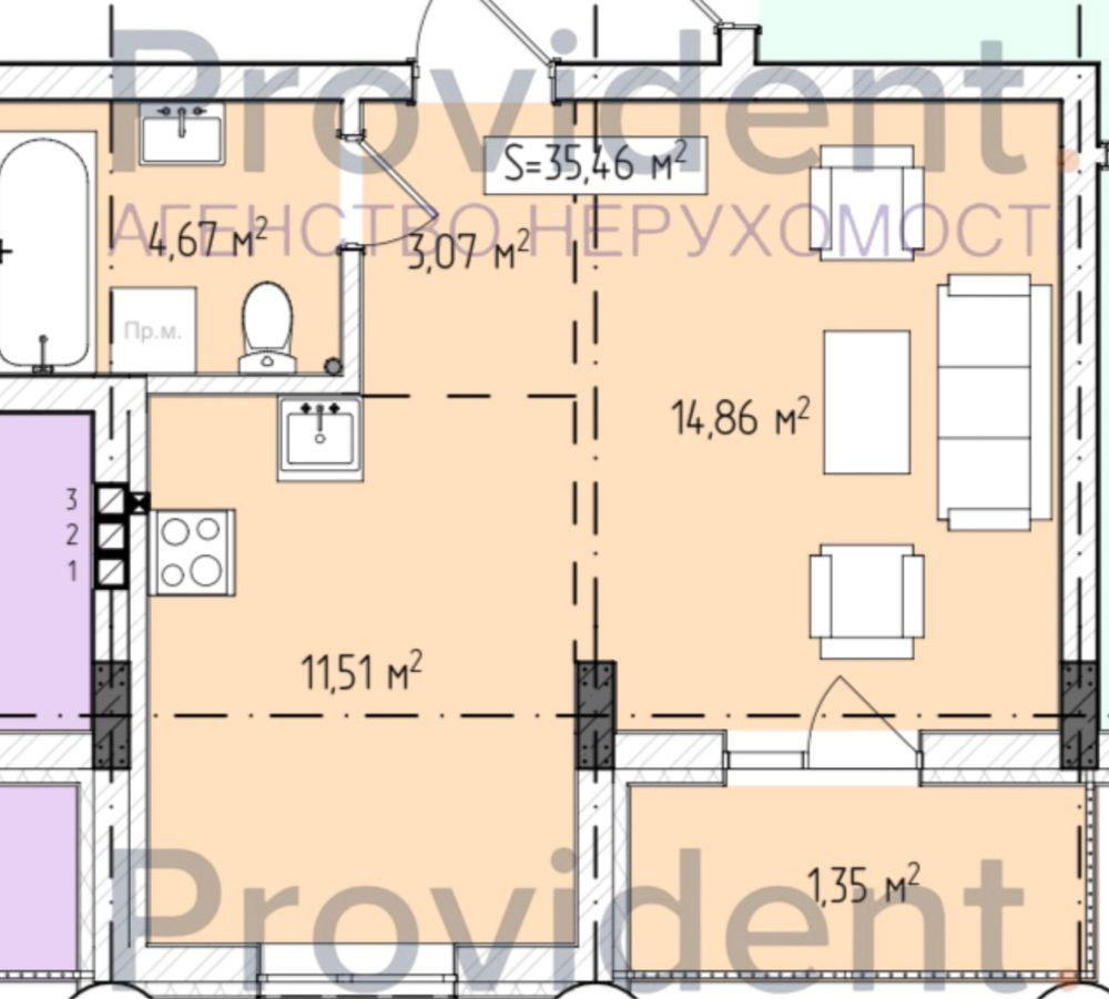 Продаж 1 кімнатної квартири| ЖК Central Avenue Ужгород - зображення 5