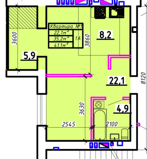 Акція! Продаж 1 кім. кв з розтермінуванням суми Черкассы - изображение 2