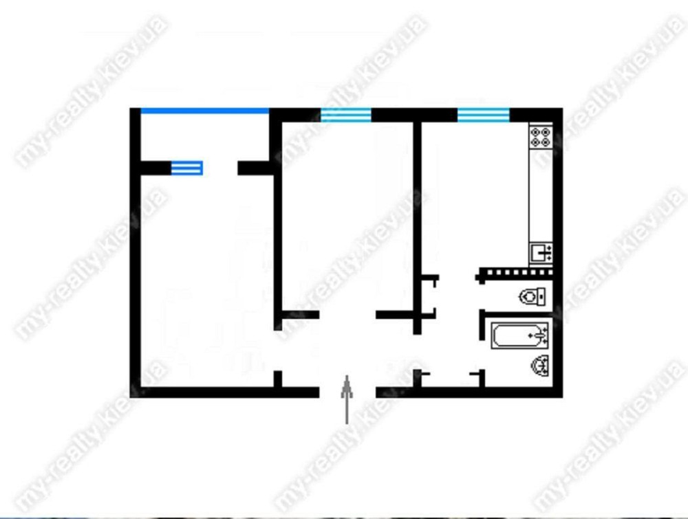 Здам 2-кімнатну 67 кв.м, метро Лісова чи Чернігівська, вул.Мілютенка, Киев - изображение 2
