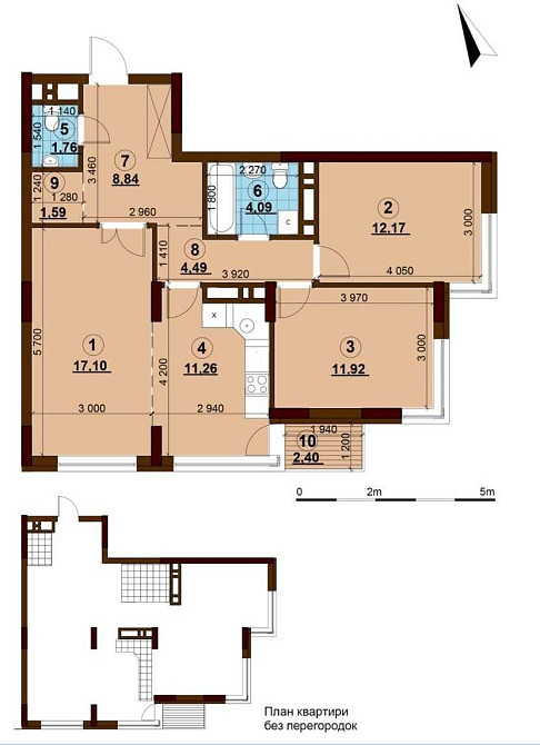 3к квартира  ЖК Варшавський Київ - зображення 1
