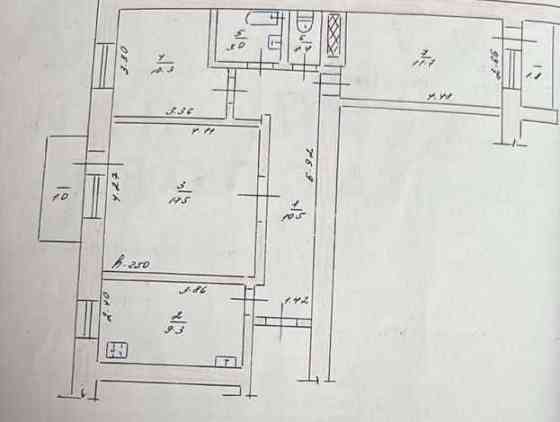 Трикімнатна квартира в центрі міста Хмельницький
