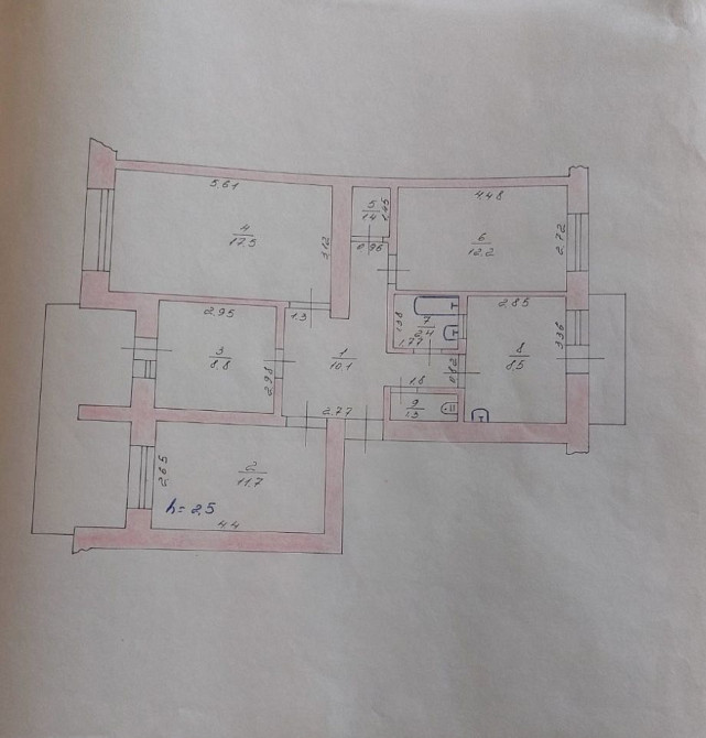 Продам 4-комнатную  квартиру р-н 9 школы Ізмаїл - зображення 1