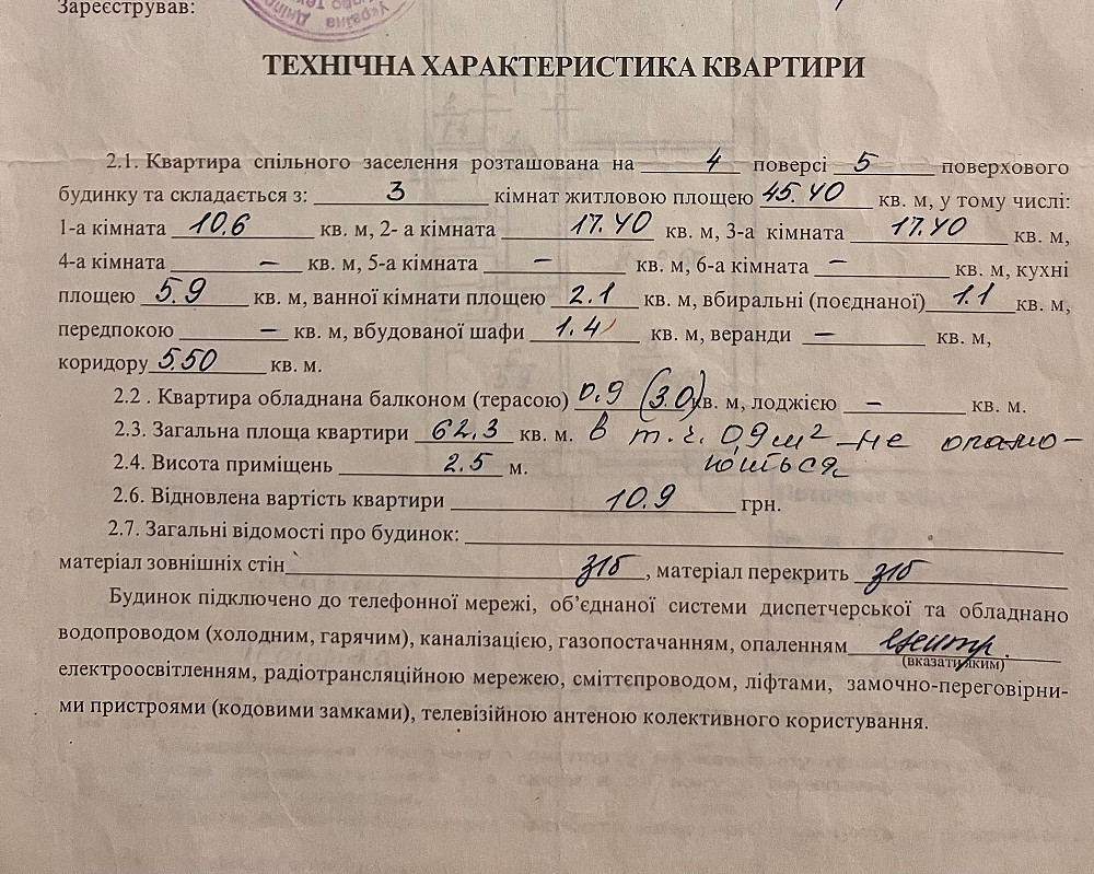 Продам квартиру ост.гост.Киев Кривой Рог - изображение 1