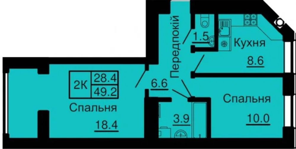 Продаю 2-кімнатну квартиру в ЖК Софія Нова Великие Новоселки - изображение 2