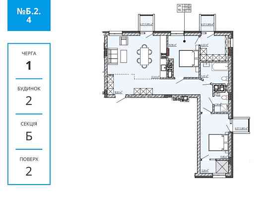 2-3 кім квартира 83 м2,ЖК Фемелі Хаус,Орлика-Миколайчука-Топольна Львів