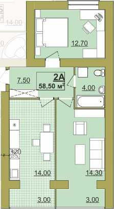 Здана двокімнатна квартира, Височана-Бандери,продам 2-кім Містечко Івано-Франківськ - зображення 2
