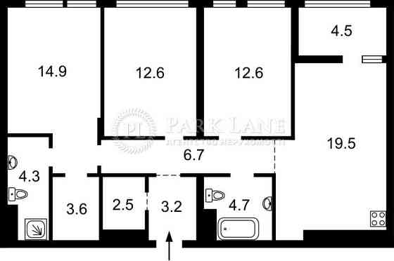 3-4к квартира 89кв.м в ЖК Файна Таун Plus, Салютна, 2/24 Київ