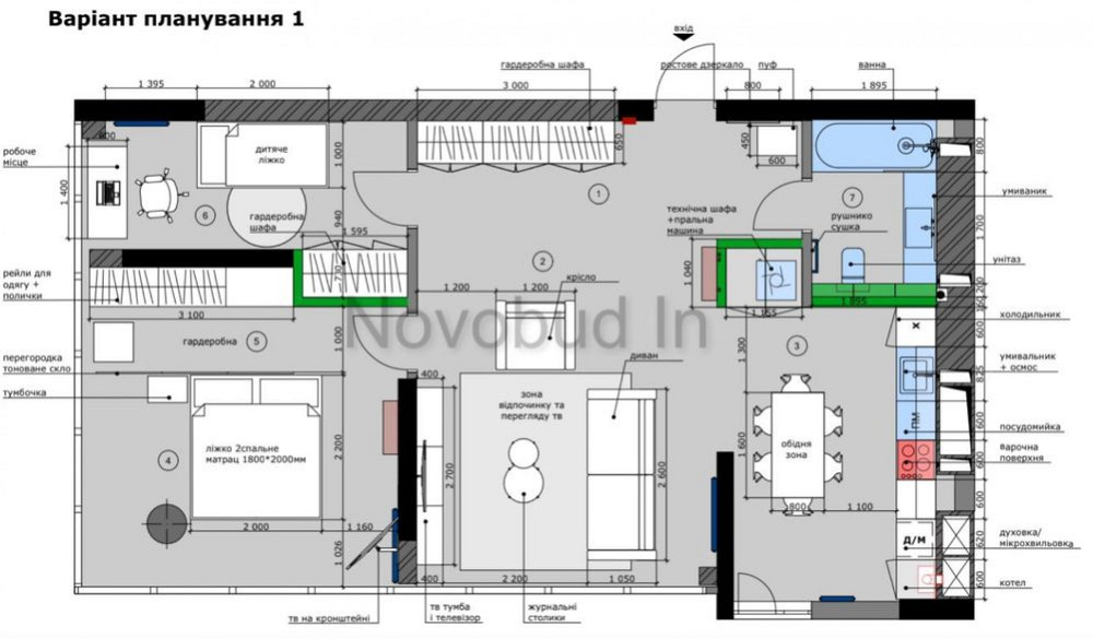 Продаж 2кім кв.88м,кухня-студія,склофад,ЖК Національний,вид на озеро Львов - изображение 3