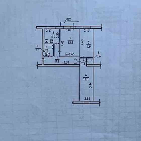 Продам 3-х комнатную квартиру ул.Старокозацкая Центр Дніпро