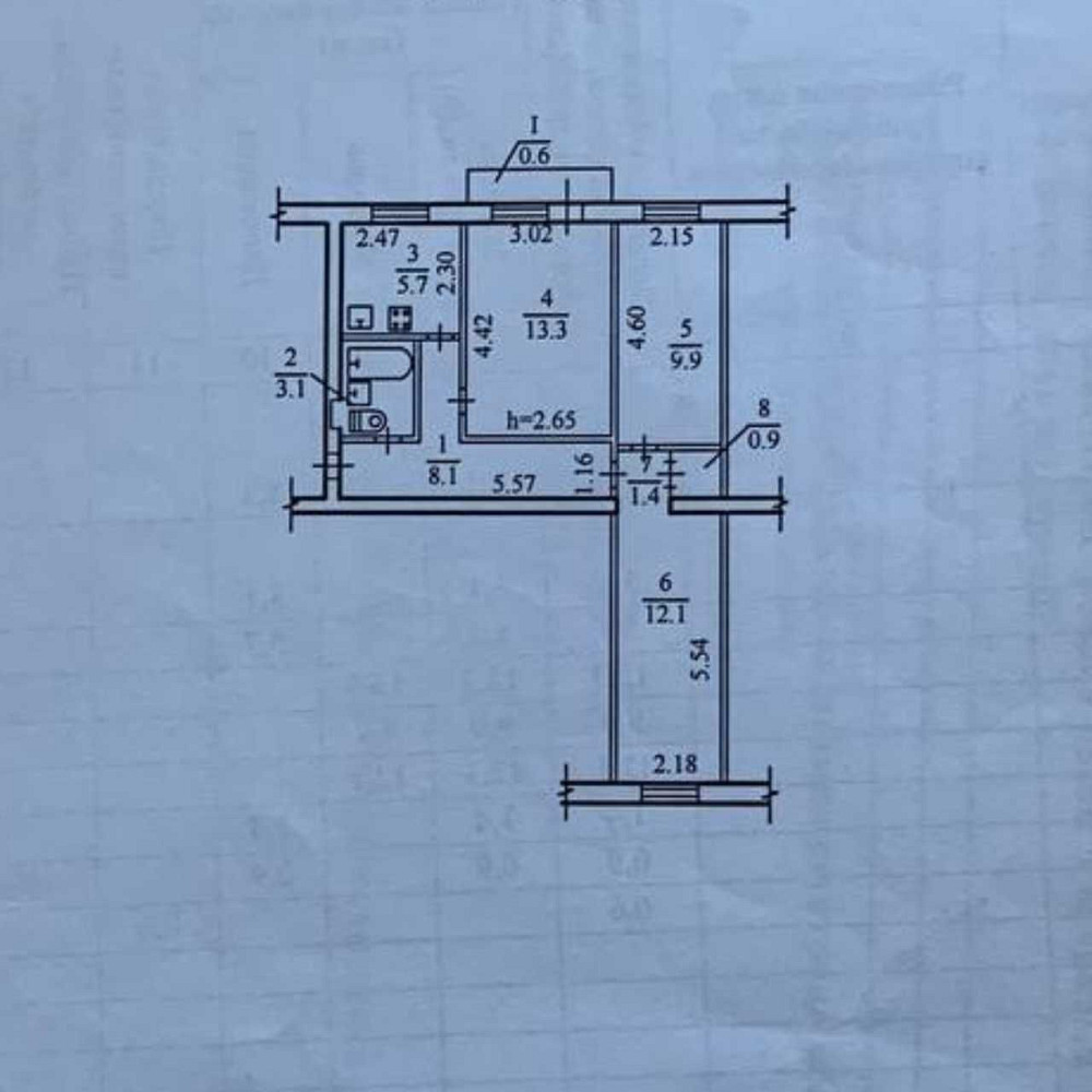 Продам 3-х комнатную квартиру ул.Старокозацкая Центр Дніпро - зображення 1