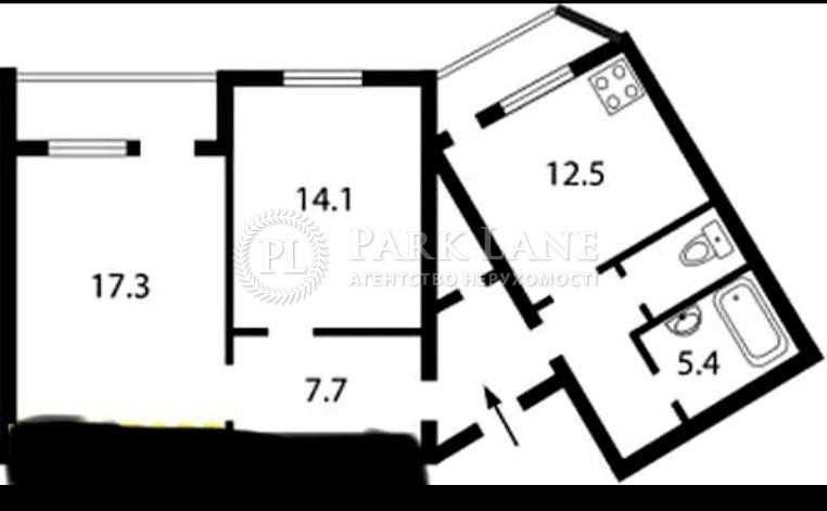 Осокорки! River Mall! Продаж 2-кім кв. вул Урлівська 19. 74м2 Київ - зображення 3