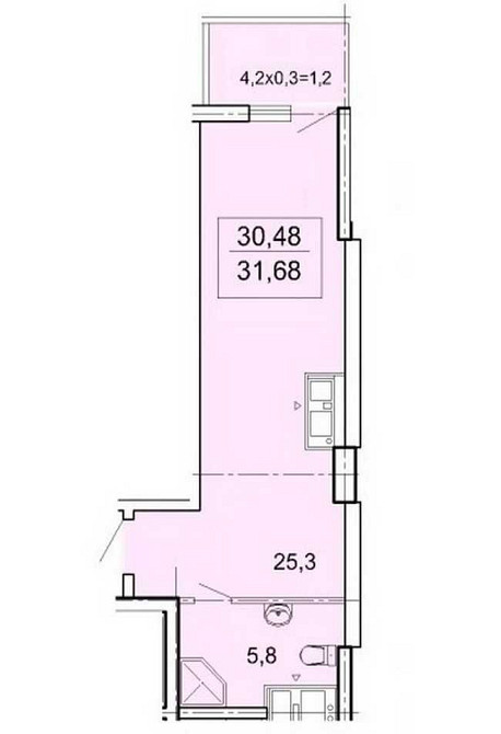 shev-01 Квартира-студия  в ЖК «Акрополь» - дом на 5 ст. Б. Фонтана. Одесса - изображение 2