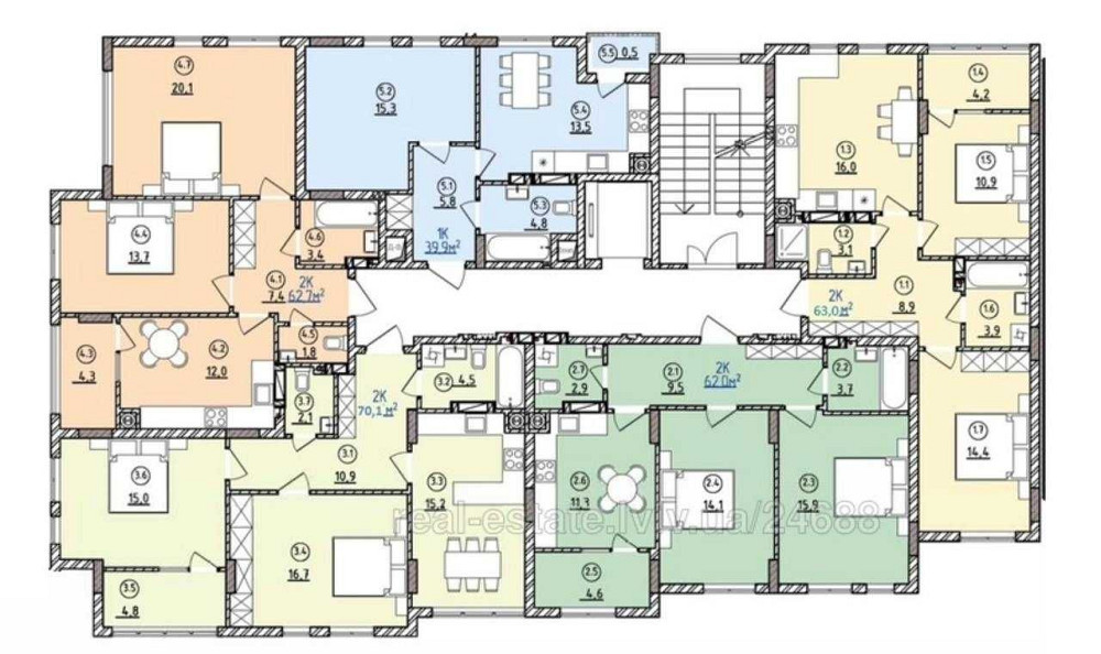 Терміново! вул Дж Вашингтона. 2 кім 70м.кв. Карпатбуд. Львів - зображення 7