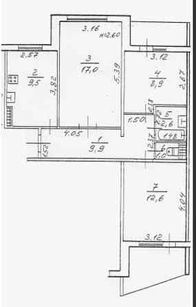 3 комнатная квартира на Черемушках в востребованном районе! Одесса