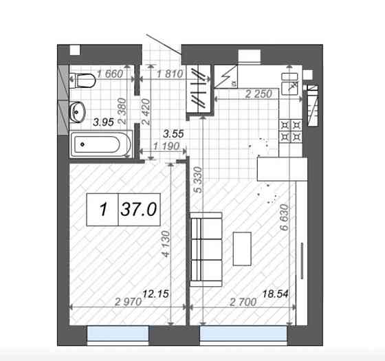 Термінова продажа ЖК «Нові метри парк» 38 м.кв. Видова Ірпінь
