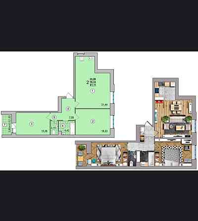 Новобудова. Продаж квартири 81,6 м2 Чернігів