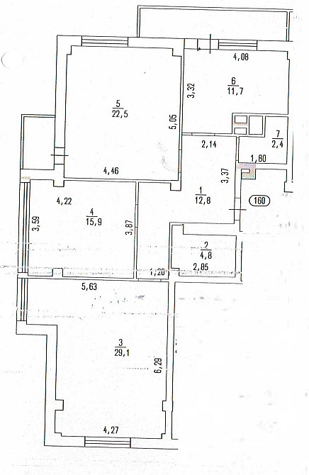 Трьохкімнатна квартира з зданій новобудові. Всі комунікації підключені Черкаси - зображення 2