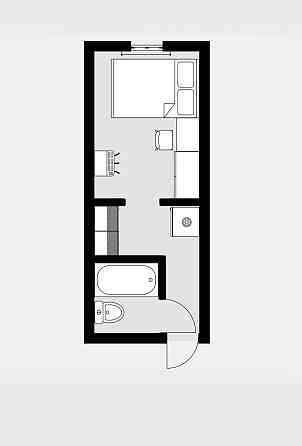 1к квартира, троєщина (приватний сектор) Киев