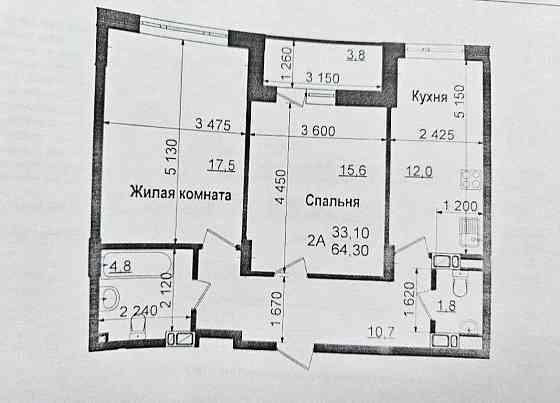 ЖК Пролисок, Продам 2 ком квартиру пл 65м2! Под чистовую отделку! A Харьков