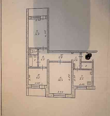Продам 3-х кімн кв на Лівому березі, 3 мкр, (пр Дружбы народов) Кам`янське (Запорізька обл.)