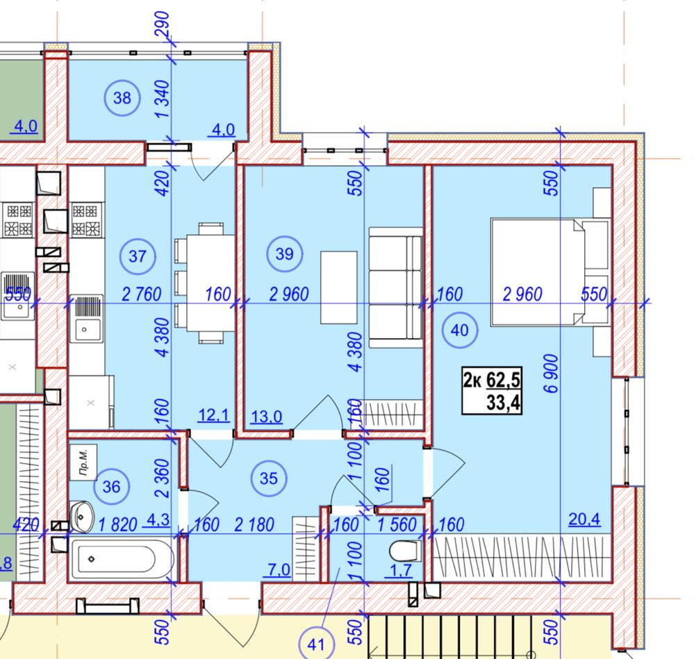 2-кімнатна в клубному будинку Ровно - изображение 5