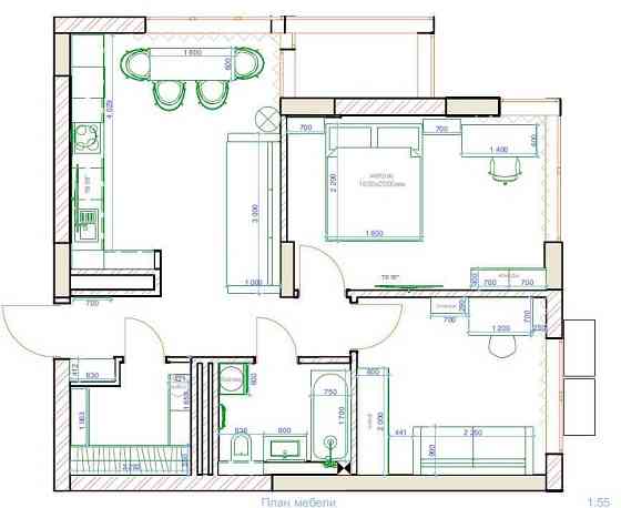 СВОЯ 2к.кв, ЖК Варшавський, ремонт+система розумний дім+світло на добу Київ