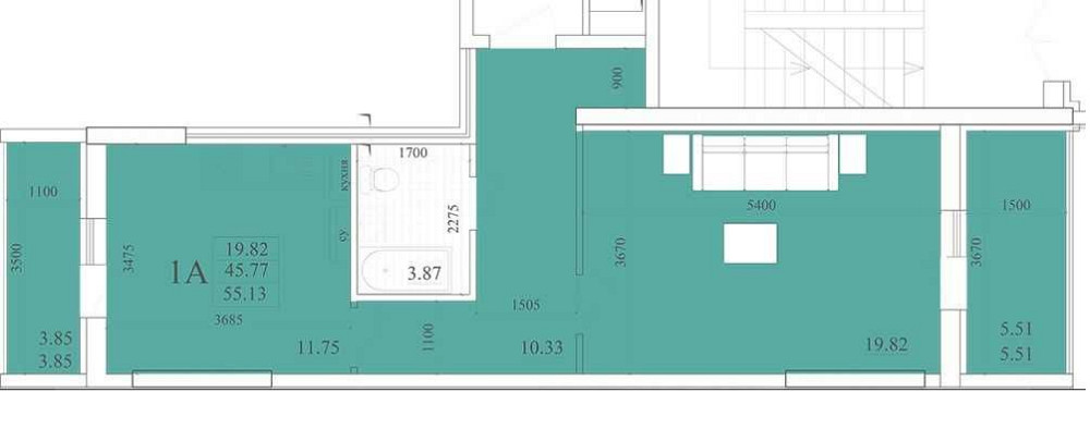 СРОЧНО!Акварель 2!Квартира 57метров ВСЕГО 37 Лиманка - зображення 2